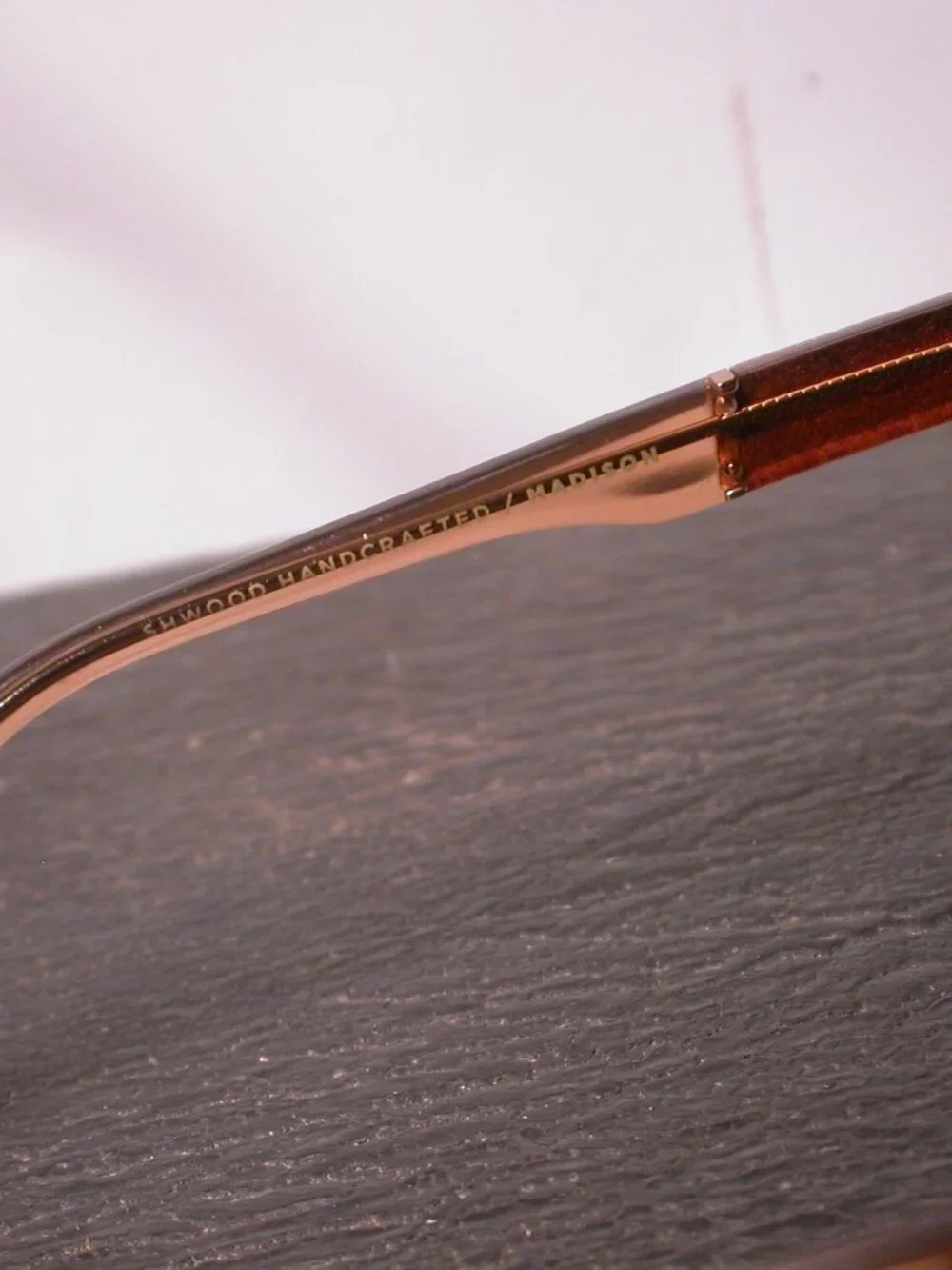 Shwood Madison Wood and Amber Clear Classic Sunglasses Frames USA
